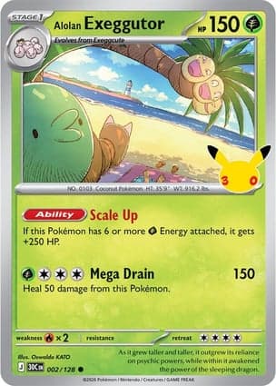Carta Exeggutor de AlolaAlolan Exeggutor