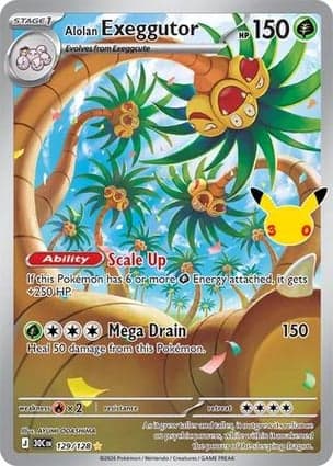 Carta Exeggutor de Alola Alolan Exeggutor