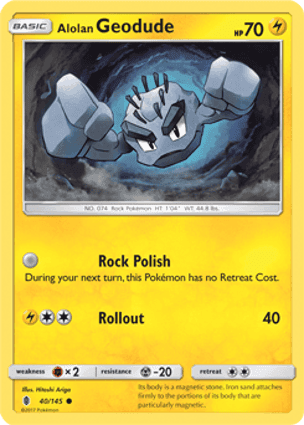 Carta Geodude de Alola