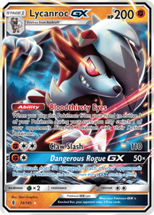 Carta Lycanroc-GX