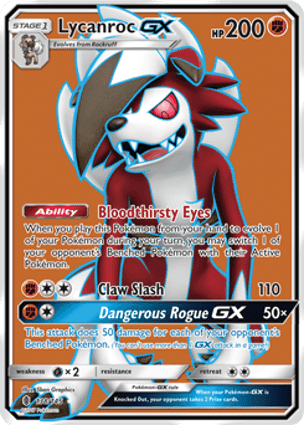 Carta Lycanroc-GX