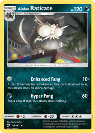 Carta Raticate de Alola