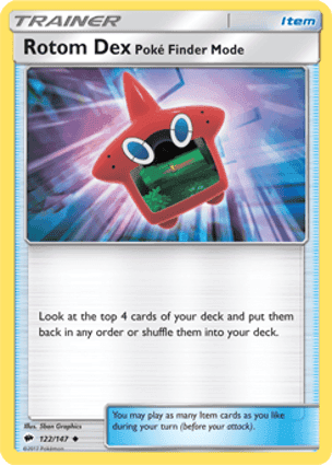 Carta Pokédex Rotom - Modo Pokévisor