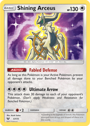 Carta Arceus Luminescente