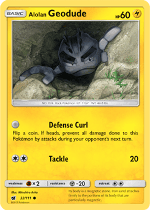 Carta Geodude de Alola