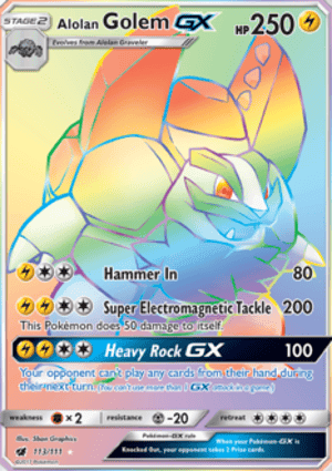 Carta Golem de Alola-GXAlolan Golem-GX